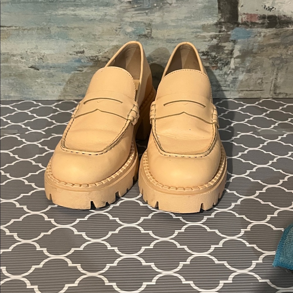 Free People Cream Mules